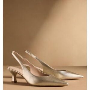 Russell & Bromley Golden Seathwait Slingbacks